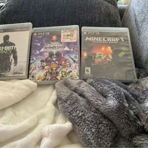 Sony PS3 Game Trio - Black and White Cases